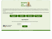 Tablet Screenshot of managingyourmoney-csp.com